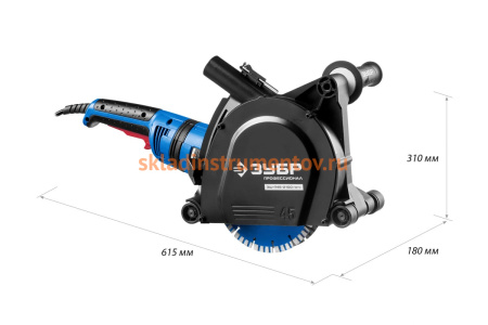 Электрический штроборез ЗУБР ПРОФЕССИОНАЛ ЗШ-П45-2100 ПВТК