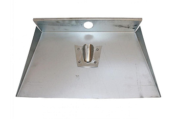 Оцинкованная лопата для снега без черенка, без планки 375х500мм СПЕЦ Движок КПБ-3Б-500-ОЦ