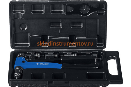 Заклепочник Зубр Р-М6 в кейсе 31055, для резьбовых заклепок М3-М6 31055