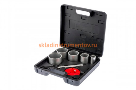 Набор коронок по керамической плитке (33-83 мм) + напильник MATRIX 72842