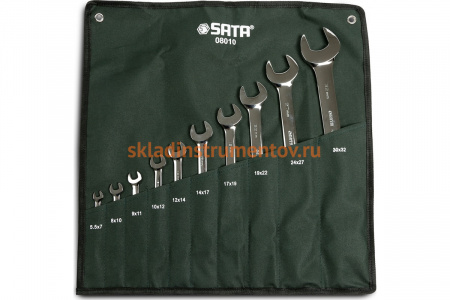 Набор рожковых ключей 10шт Sata 08010