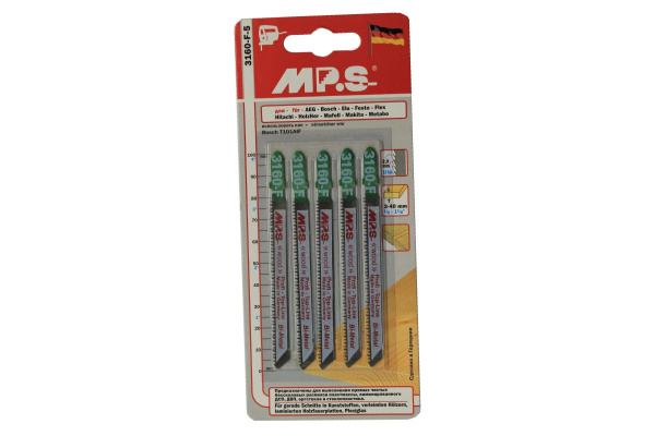 Пилки T101AI Bi-Metal (100х75х2.0 мм; 5 шт.) по пластику, ламинированному ДСП, оргстеклу MPS 3160-F