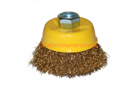 Щетка чашечная для УШМ, стальная проволока (М14; 85 мм)  Энкор 51532