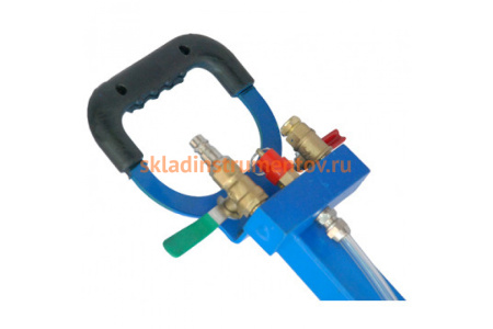 Пневматический 3-секционный домкрат с ручкой AE&T 3т T08103A