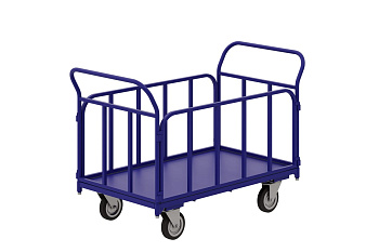 Тележка RUSKLAD платформенная с трубчатыми бортами ТБ 2 (600x900) d125мм Тележка RUSKLAD платформенная с трубчатыми бортами ТБ 2 (600x900) d125мм
