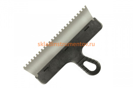 Фасадный зубчатый шпатель КЕДР 300 мм, 6х6 мм 046-0300 51318