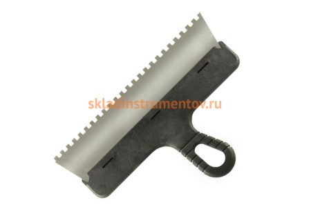 Фасадный зубчатый шпатель КЕДР 250 мм, 6х6 мм 046-0250 51317