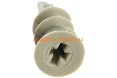 Нейлоновый дюбель Зубр МАСТЕР тип Дрива со сверлом, для гипсокартона, 33 мм, 100 шт 4-301265