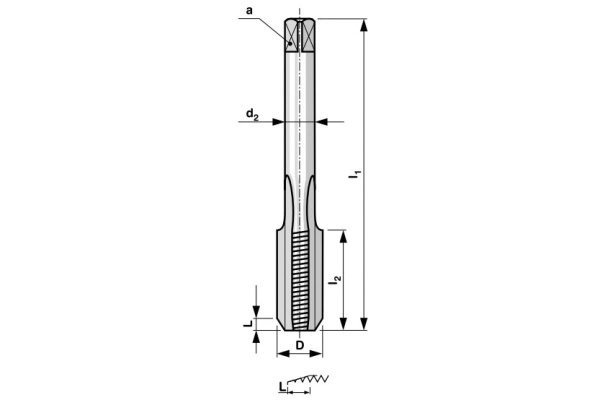 Набор метчиков из 2-х шт Bucovice Tools М 9 Шаг 1.25 мм HSS 140090