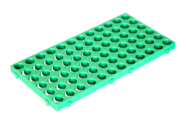 Напольная решетка Тара.ру Plasgad Plastic 500x250x25 мм зеленая 02167