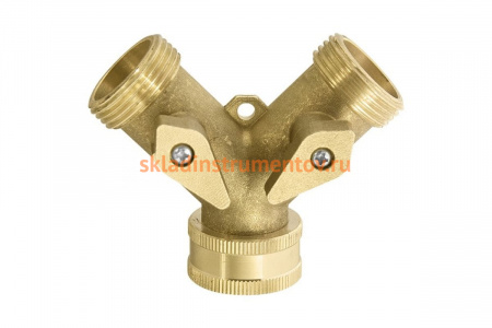 Разветвитель 2-х канальный латунный (G3/4") PALISAD 66523
