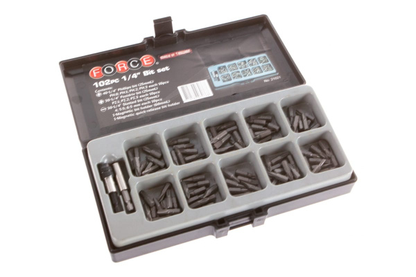 Набор бит 102 шт. FORCE 21021
