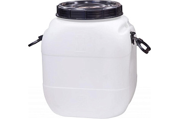 Бочка-бидон Тара.ру 50 л, п/э, квадратный, белый 17786
