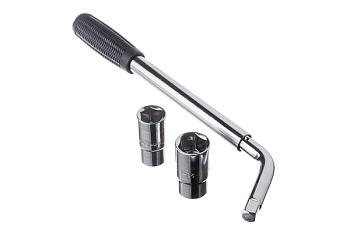 Баллонный телескопический ключ со сменными головками ЕРМАК 17/19, 21/23мм 766-080