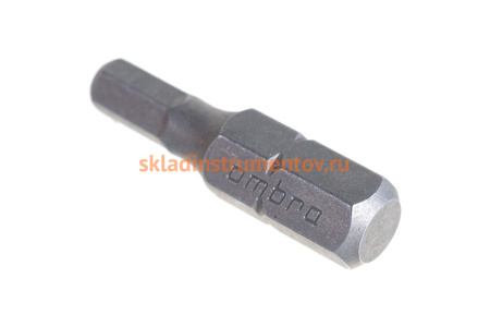 Вставка-бита 1/4"DR шестигранная, H4, 25 мм Ombra 514240