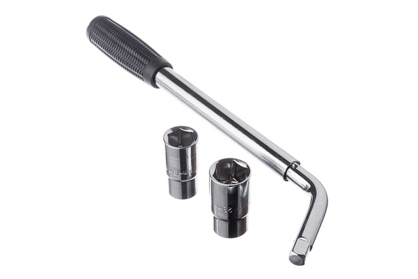 Баллонный телескопический ключ со сменными головками ЕРМАК 17/19, 21/23мм 766-080