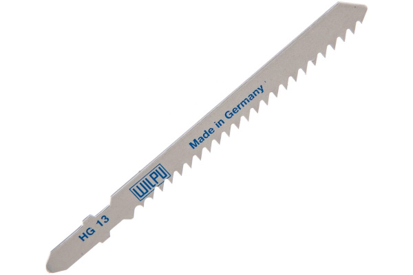 Пилка по дереву HG 13 (5 шт; 100х9.4х1.27 мм; 75 мм; 8.5 TPI; HCS/CV) WILPU 228000005
