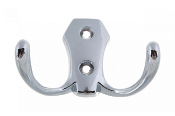 Мебельный крючок JET 586 двухрожковый, алюминий, хром CQ586A.002CP99