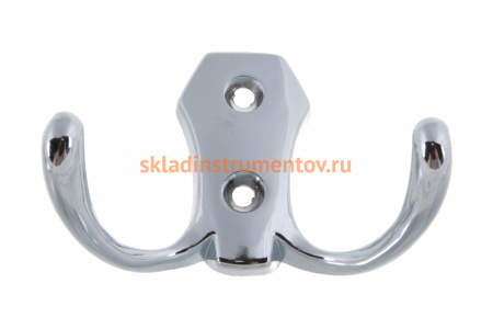 Мебельный крючок JET 586 двухрожковый, алюминий, хром CQ586A.002CP99
