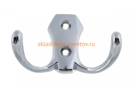 Мебельный крючок JET 586 двухрожковый, алюминий, хром CQ586A.002CP99