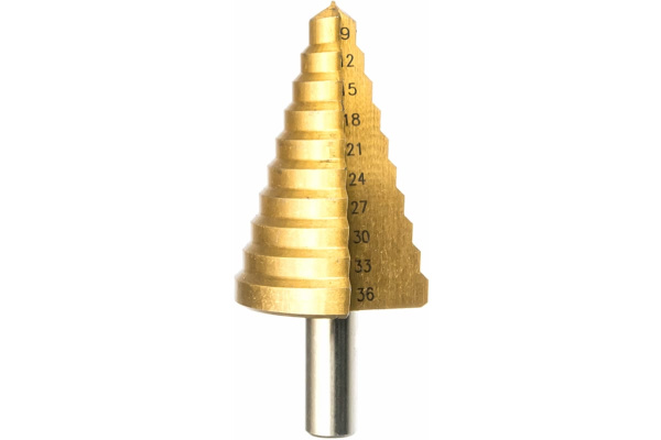 Сверло ступенчатое (9-36 мм) ПРАКТИКА 774-481