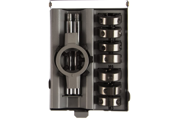 Набор круглых ручных плашек Thorvik D-COMBO М3-М12, HSS, 8 предметов MDS8 52885