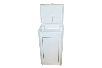 Дачный умывальник Вихрь КОМФОРТ без подогрева, пластиковая мойка, цвет белый 74/4/10