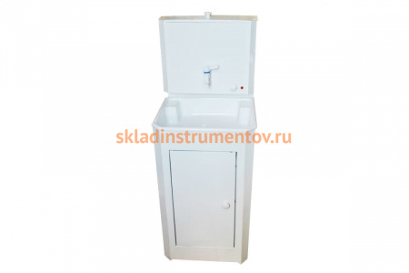 Дачный умывальник Вихрь КОМФОРТ без подогрева, пластиковая мойка, цвет белый 74/4/10