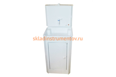 Дачный умывальник Вихрь КОМФОРТ без подогрева, пластиковая мойка, цвет белый 74/4/10