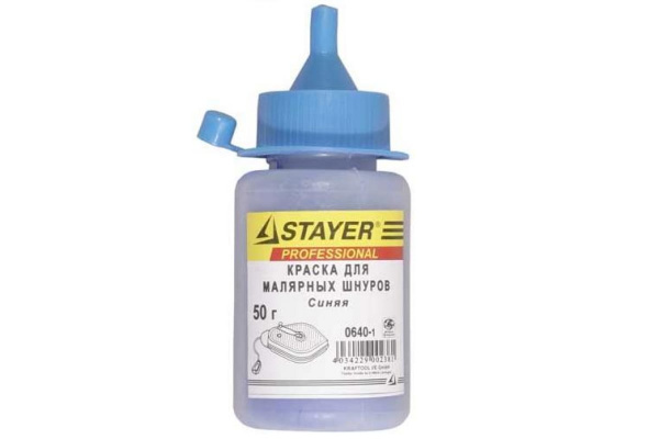 Синяя краска для разметочных шнуров 50 г STAYER 0640-1_z01