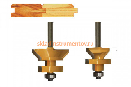 Набор фрез для изготовления вагонки (2 шт; хвостовик 8 мм) Энкор 10607