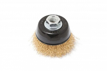 Кордщетка чашеобразная латунная для УШМ, 125 мм, в блистере  ROCKFORCE RF-BWD005
