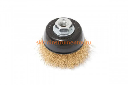 Кордщетка чашеобразная латунная для УШМ, 125 мм, в блистере  ROCKFORCE RF-BWD005