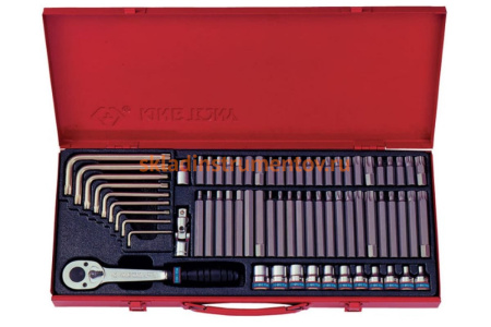 Набор вставок бит (3/8", TORX, SPLINE, HEX, 69 предметов) KING TONY 5169PR