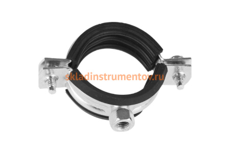 Трубный оцинкованный хомут Зубр с гайкой, 3" 37850-83-95-1