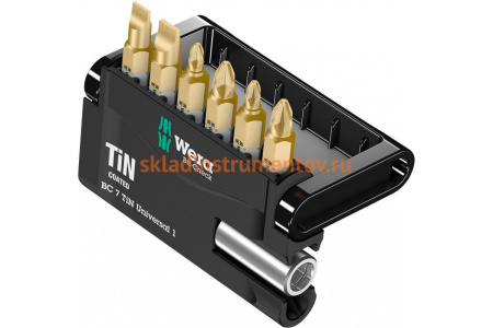 Набор бит Wera Mini-Check Tin Satz 6TLG/6 PCS WE-056285