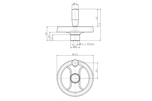 Маховик KIPP K0725.5130X14
