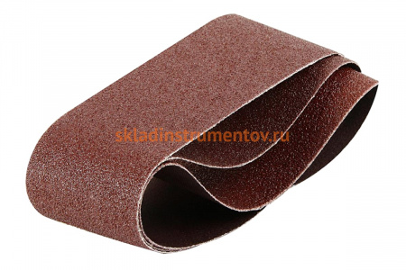 Лента бесконечная (3 шт; 100x610 мм; P150) для ленточных шлифовальных машин Biber 70376 тов-173665