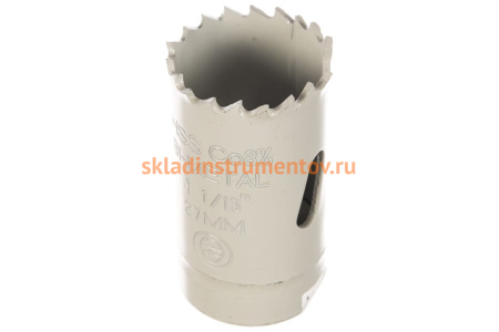 Коронка биметаллическая HSS Co 8% (27 мм) RUKO 126027