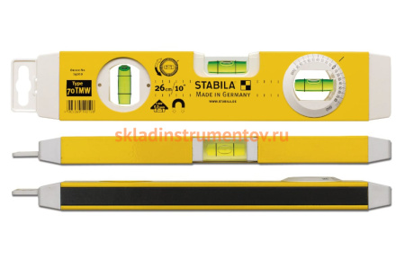 Магнитный уровень с угломером тип 70TMW STABILA 14010