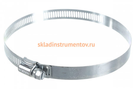 Стальные хомуты Зубр МАСТЕР с просечной лентой ПЛ-12,7, 105-127мм, 50шт 37805-105-127-50