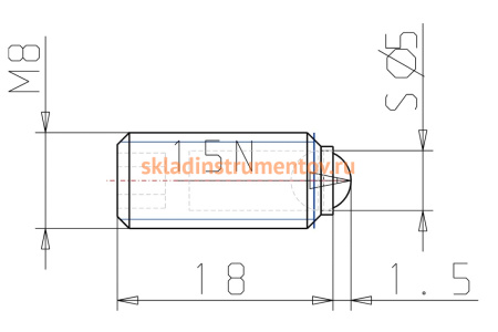 Пружинный фиксатор KIPP 25шт K0315.08
