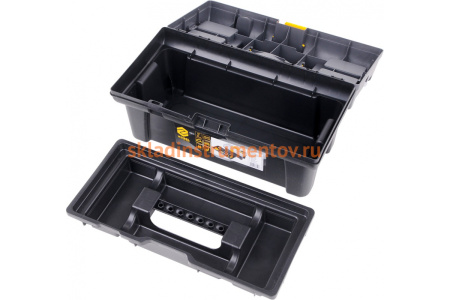 Пластмассовый ящик для инструмента 16 с ячейками VOREL 415х226х200мм 78812