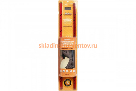 Солнцезащитные раздвижные шторки (60х37-42 см, черный цвет) Airline ASPS-S-08