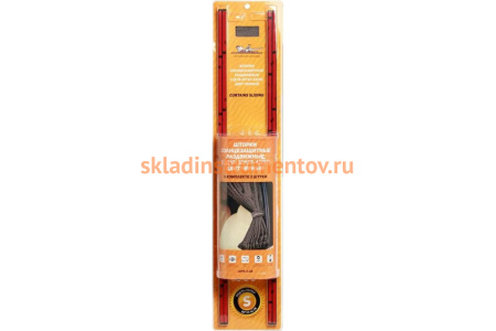 Солнцезащитные раздвижные шторки (60х37-42 см, черный цвет) Airline ASPS-S-08