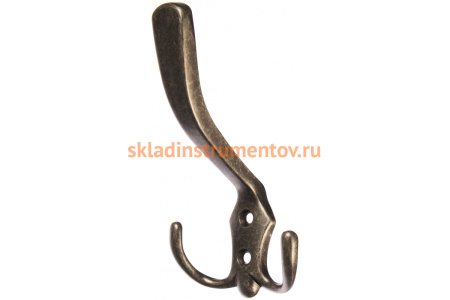 Мебельный крючок JET 585 трехрожковый, ант. серебро CQ585Z.003SA99