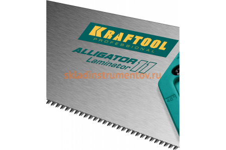 Ножовка по ламинату Kraftool Alligator LAMINATOR, 500 мм, 11 TPI 3D зуб, 15207