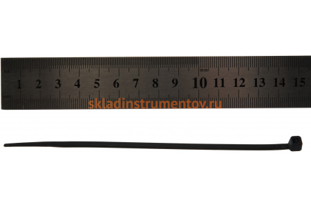 Нейлоновые хомуты-стяжки Сибин 3.6х150 мм черные 100 шт. 3788-36-150