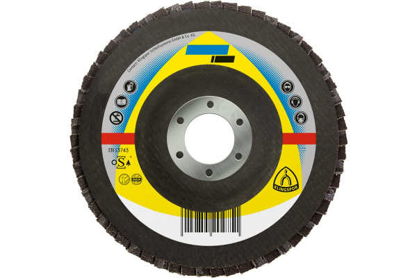 Круг шлифовальный лепестково тарельчатый (125х22.2 мм; Р40; прямой) для УШМ KLINGSPOR 321646