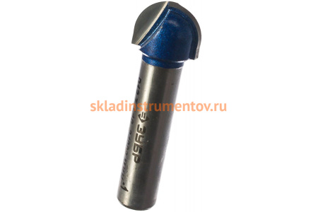 Фреза пазовая галтельная ПРОФЕССИОНАЛ (12.7х10х42 мм; R6.35 мм; хвостовик 8 мм) Зубр 28751-12.7-10